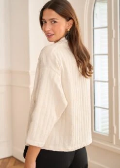 Veste Nyma -Motusboutique Soldes Motus Boutique Veste Nyma Ivoire 4
