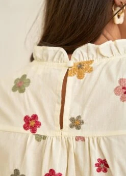 Blouse Iris -Motusboutique Soldes motus boutique blouse iris fleuri fond beige 7