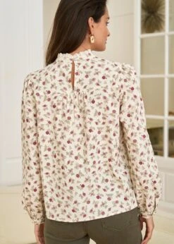 Blouse Juliette -Motusboutique Soldes motus boutique blouse juliette beige bordeaux 5