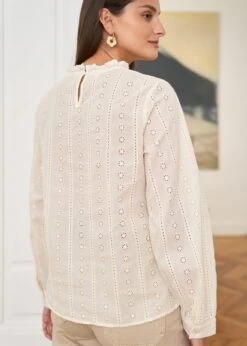 Blouse Laurie -Motusboutique Soldes motus boutique blouse laurie beige 5