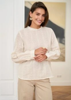 Blouse Laurie -Motusboutique Soldes motus boutique blouse laurie beige 9