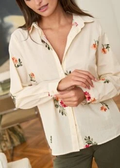 Chemise Doria -Motusboutique Soldes motus boutique chemise doria beige 2