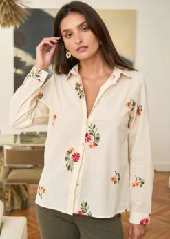 Chemise Doria -Motusboutique Soldes motus boutique chemise doria beige 5