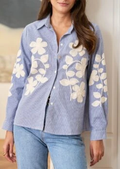 Chemise Laura -Motusboutique Soldes motus boutique chemise laura bleu 1