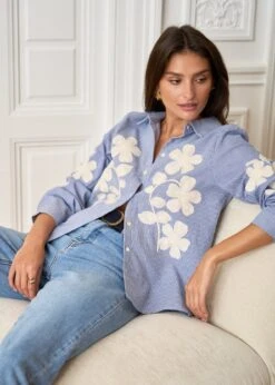 Chemise Laura -Motusboutique Soldes motus boutique chemise laura bleu 4