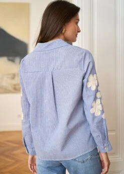Chemise Laura -Motusboutique Soldes motus boutique chemise laura bleu 5