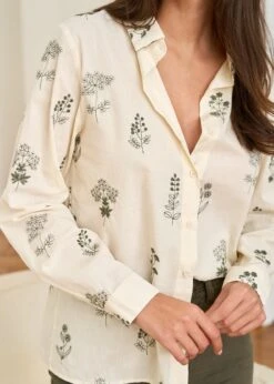 Chemise Sarah -Motusboutique Soldes motus boutique chemise sarah beige kaki 7