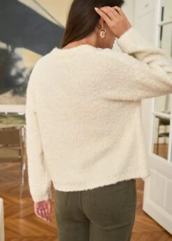 Gilet Annie -Motusboutique Soldes motus boutique gilet annie ecru 5