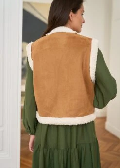 Veste Céline -Motusboutique Soldes motus boutique gilet celine camel 6