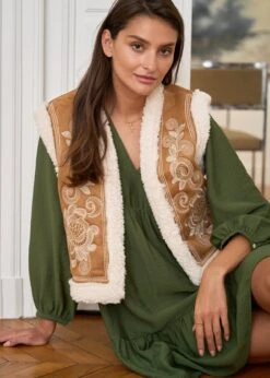 Veste Céline -Motusboutique Soldes motus boutique gilet celine camel 7