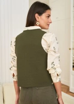 Gilet Léo -Motusboutique Soldes motus boutique gilet leo kaki 6