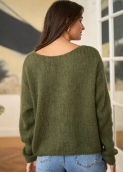 Pull Bohème -Motusboutique Soldes motus boutique pull boheme kaki 5