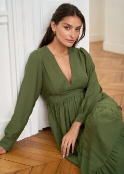 Robe Almé -Motusboutique Soldes motus boutique robe alme kaki 6