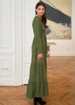 Robe Almé -Motusboutique Soldes motus boutique robe alme kaki 7