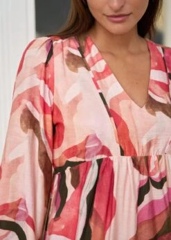 Robe Constance -Motusboutique Soldes motus boutique robe constance motifs rose 2