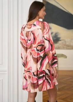 Robe Constance -Motusboutique Soldes motus boutique robe constance motifs rose 6