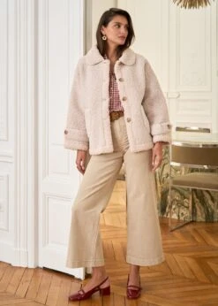 Manteau Lison -Motusboutique Soldes motusboutique manteau lison beige 3